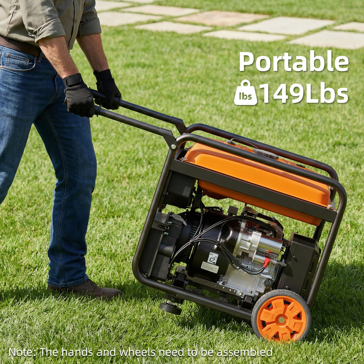 12000W Open Frame Inverter Generator, Gas Powered, Whole Home Backup Power