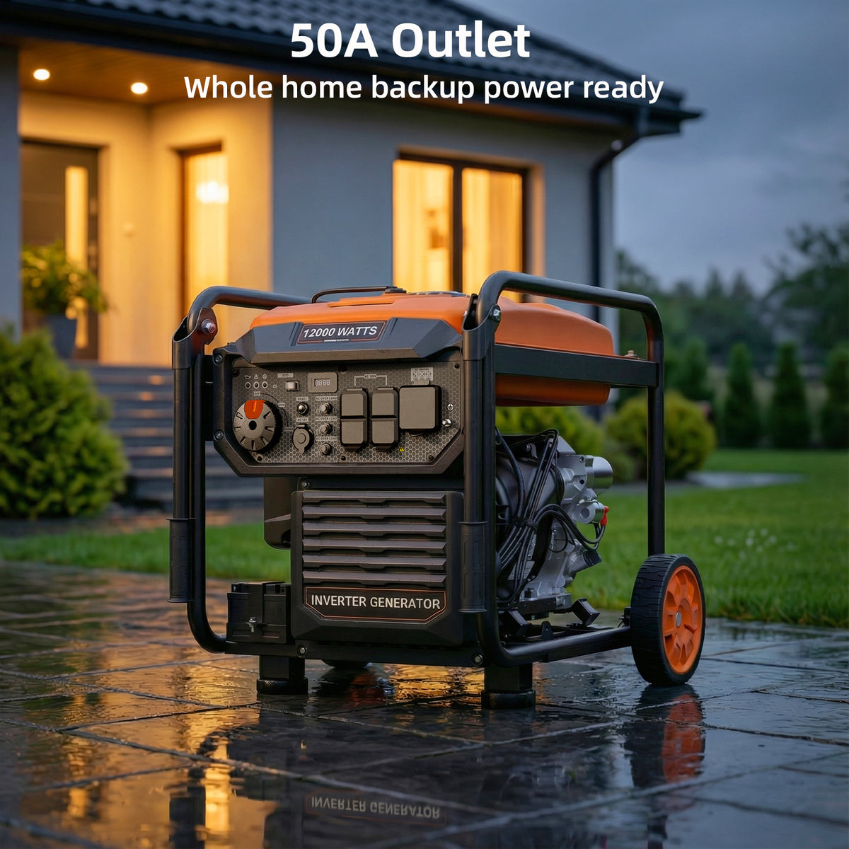 12000W Open Frame Inverter Generator, Gas Powered, Whole Home Backup Power