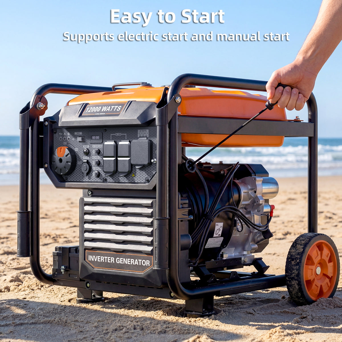 12000W Open Frame Inverter Generator, Gas Powered, Whole Home Backup Power